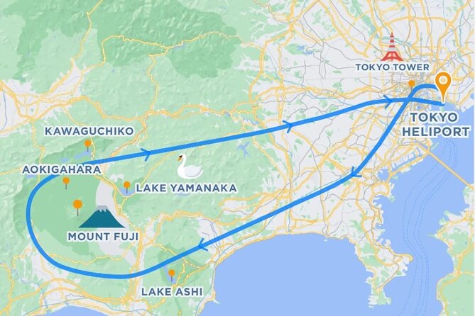 [120minutes 5pax] Tokyo-Mt.Fuji Tour:Mt Fuji Helicopter Tour