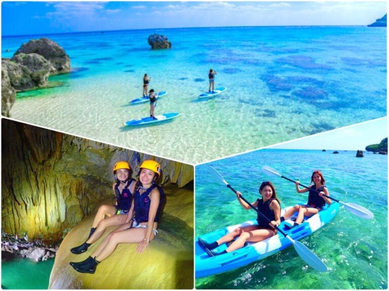 [Miyako 1 Day] Beach SUP & Pumpkin Limestone Caving & Canoe