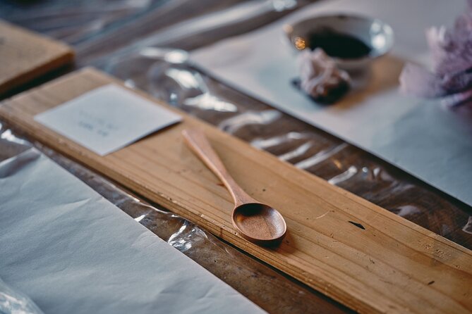 Private Woodworking and Lacquerware Session for Crafting Spoon