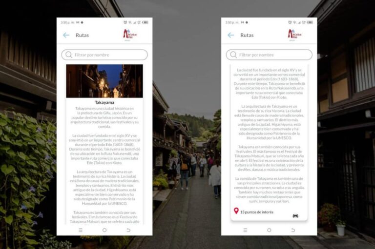 Takayama Self-Guided Tour App With Multi-Language Audioguide