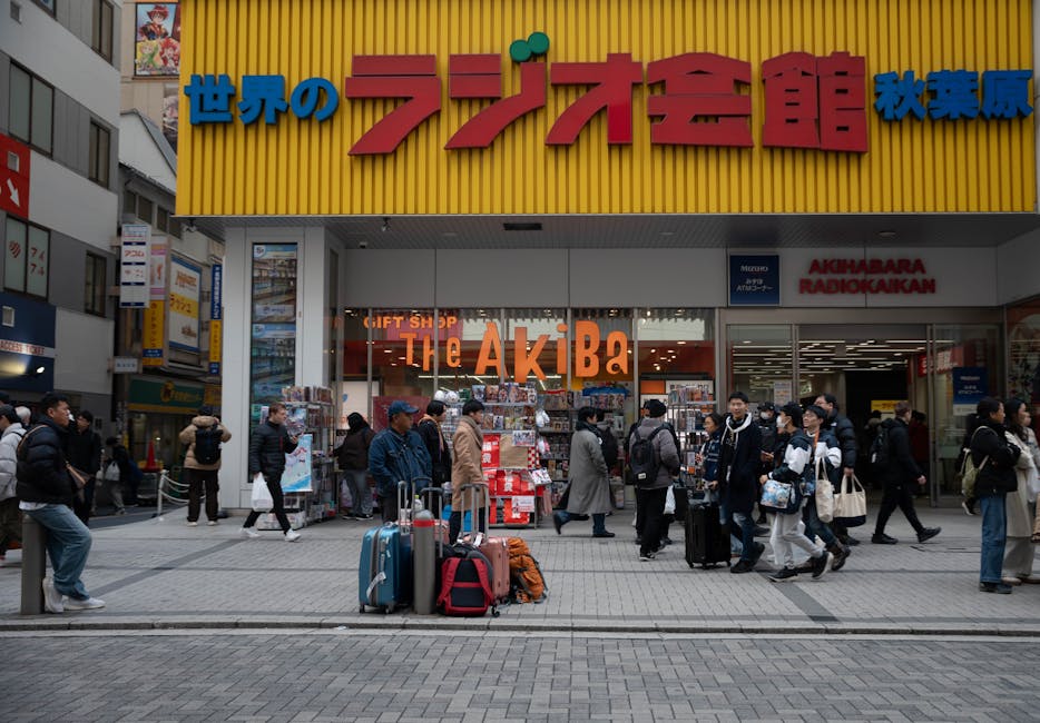 Akihabara street scene Tokyo