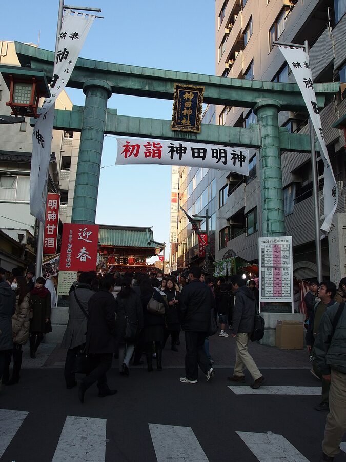 Hatsumode at Kanda Myojin Shrine, 4 January 2014