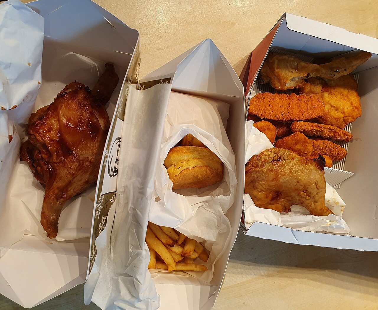 KFC Christmas display in Japan