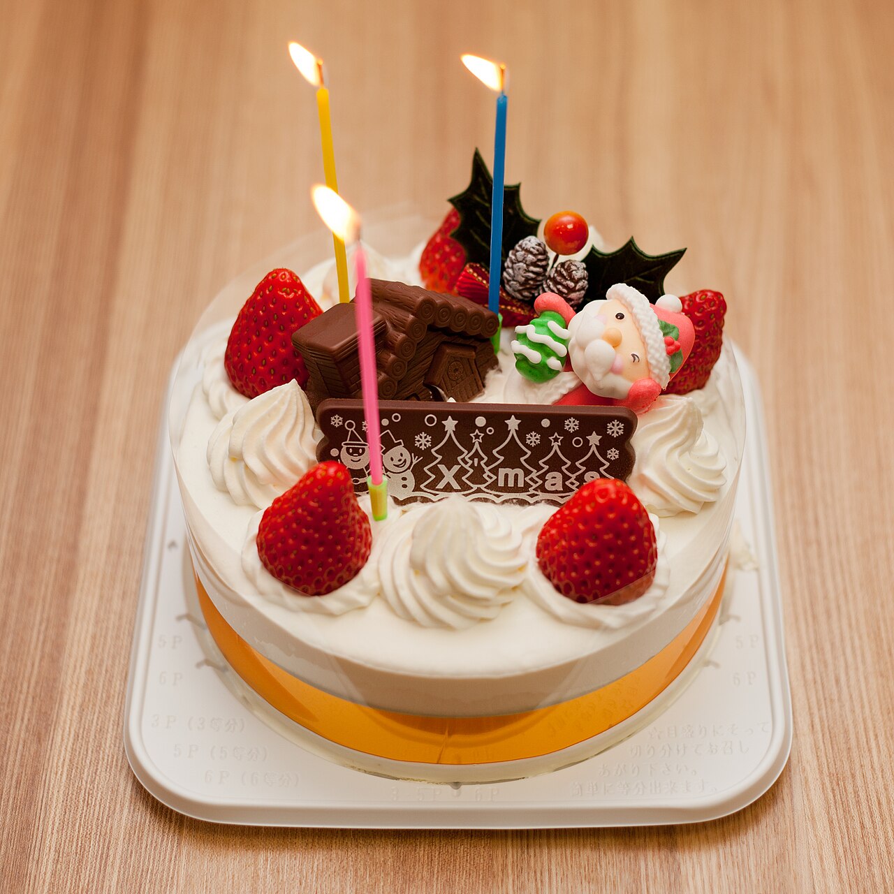 Japanese Christmas cake strawberry shortcake
