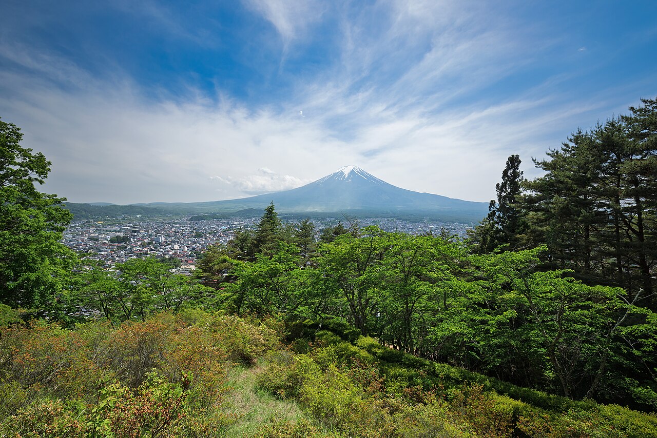 Mount Fuji from Arakurayama Sengen Park Fujiyoshida