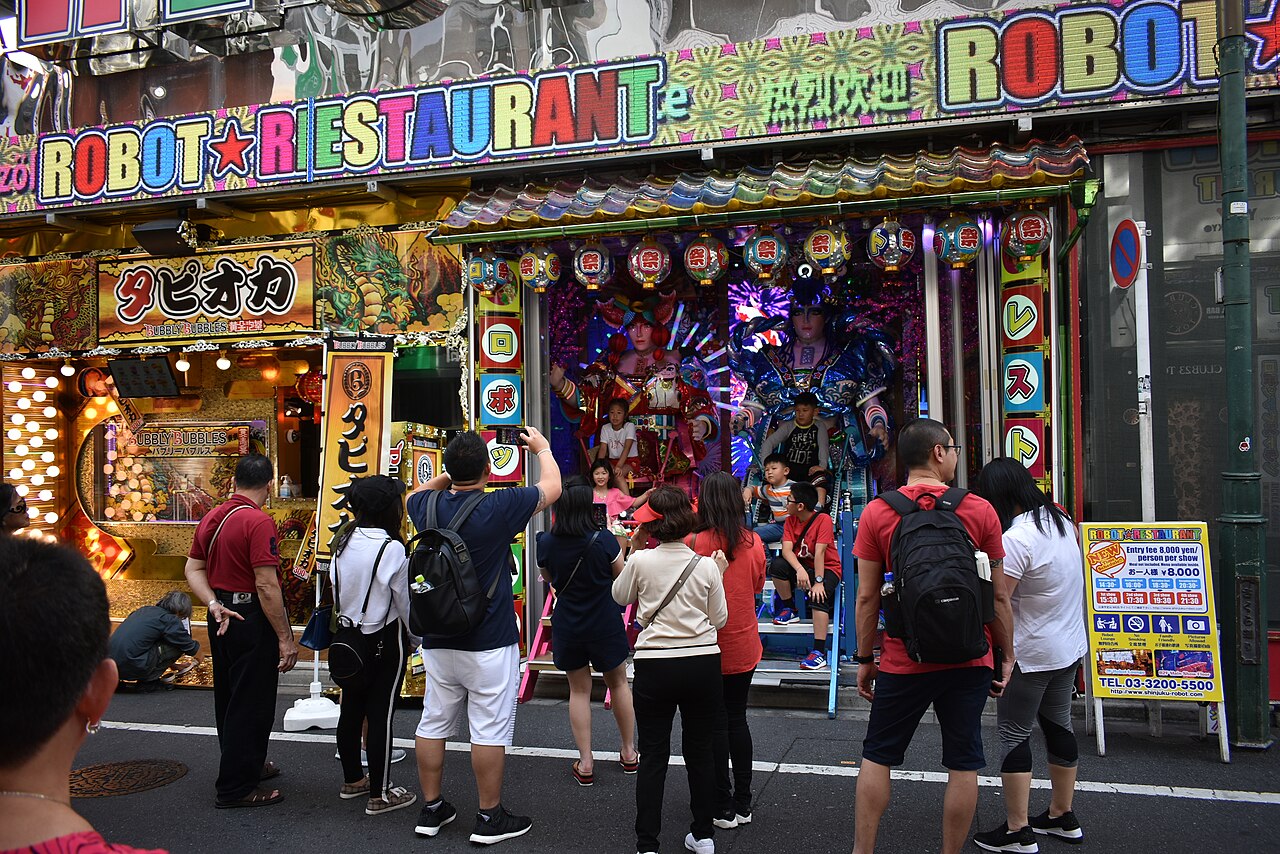 Robot Restaurant show stage in Kabukicho, Shinjuku during 2019