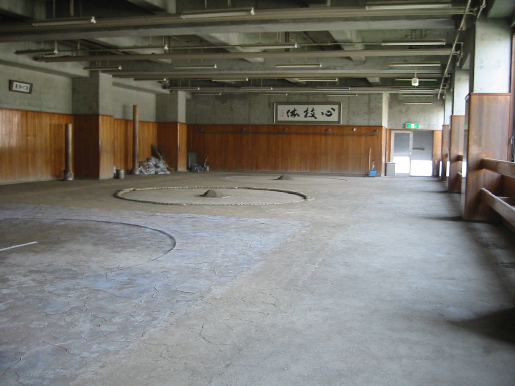 Sumo school morning practice keiko ring