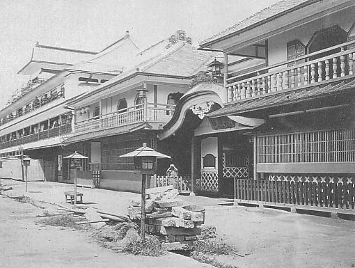 Photograph of Yoshiwara district circa 1872
