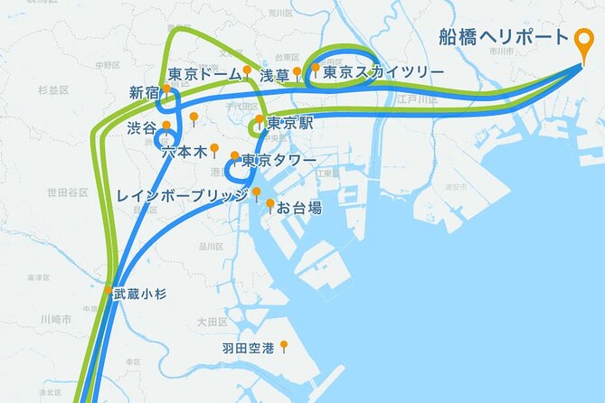 【50 mins】 City lights HelicopterTour: Tokyo and Yokohama plan - What the 50-minute Tokyo and Yokohama flight feels like