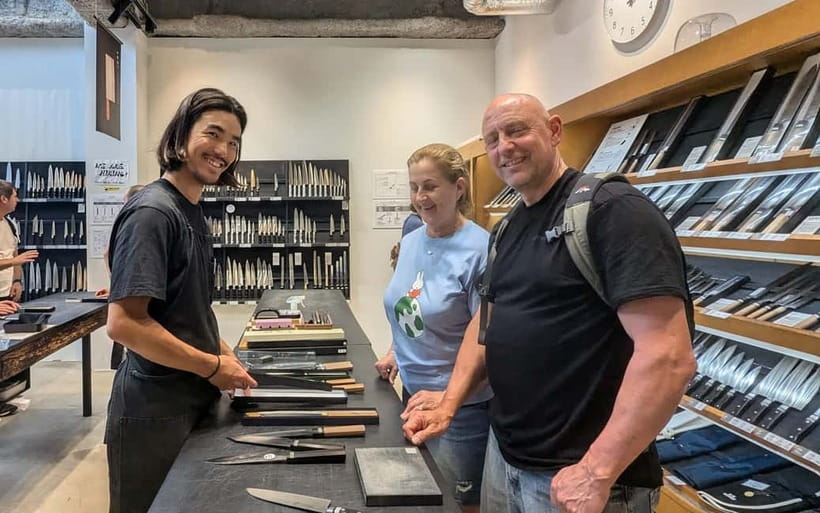 Asakusa: Kitchen knife store visits after history tour - Starting beside Asakusa Station