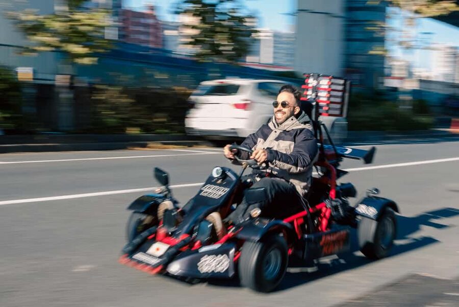 Asakusa/Tokyo Bay & Akihabara Go Karting Tours - Ginza, Nihonbashi, and Kanda from a low seat