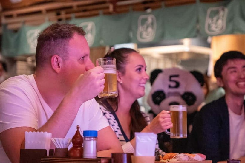 Bon Dance IZAKAYA in Shinjuku, Tokyo - Drinks and the value of the 11,000 yen price
