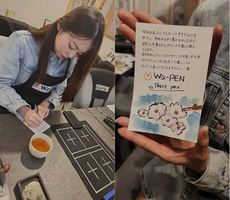 Calligraphy & print your calligraphy on a T-shirt. - A short lesson in Japanese characters