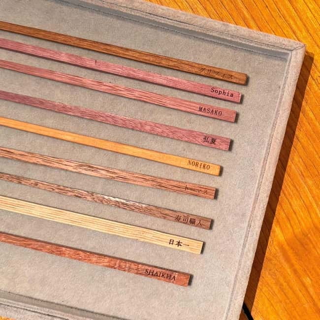 Chopstick Making Workshop in Ginza - Sanding the tips and corners
