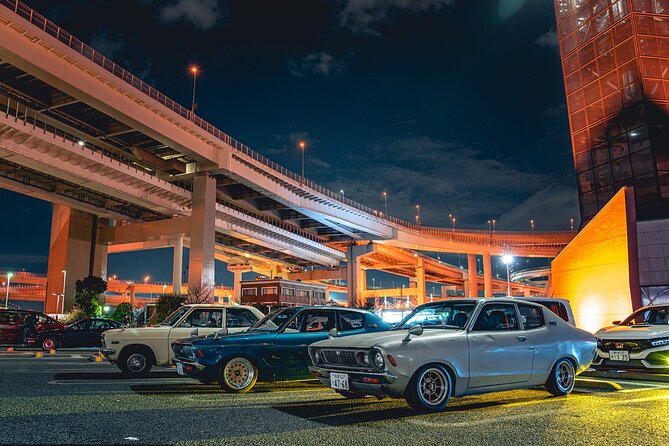 Daikoku Car Club Temporary Membership - The Wangan highway and Tokyo Bay at night