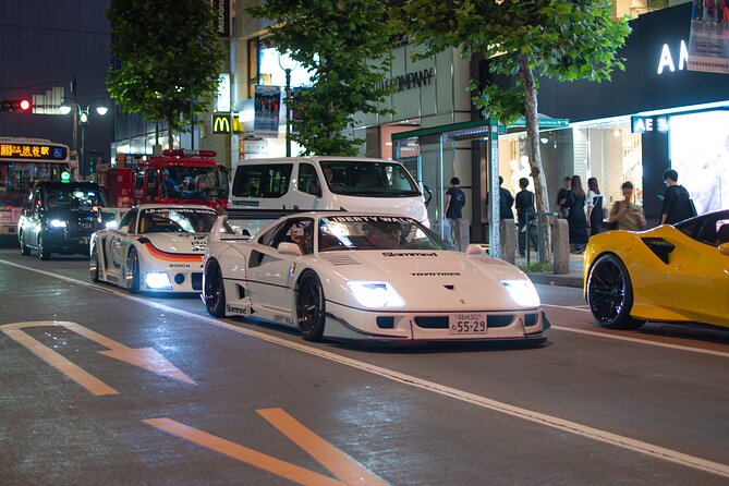 Daikoku PA JDM Car Scene Tour in Tokyo Drift RX7 - Tokyo Tower Under the Lights
