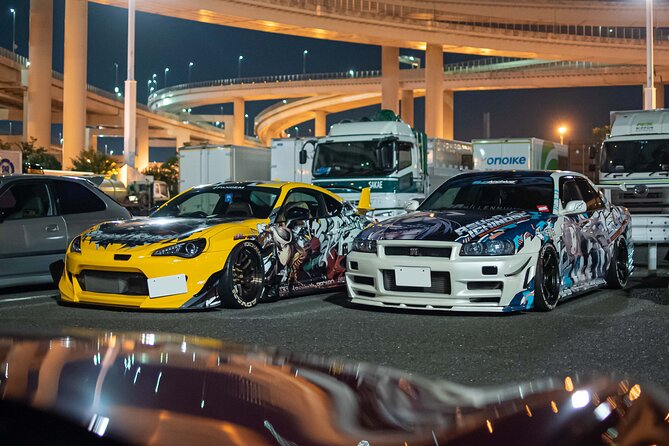 Daikoku PA JDM Car Scene Tour in Tokyo Drift RX7 - One Hour at Daikoku Parking Area