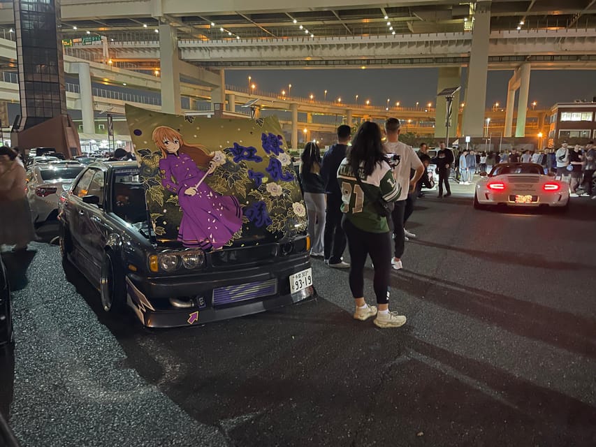 Daikoku Parking Area : JDM car meet tour by a local Japanese - Crossing Rainbow Bridge after the car meet
