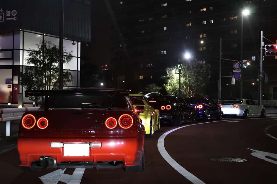 Daikoku & Tokyo Private JDM Tour by 700HP R34 GT-R - Who will enjoy this most