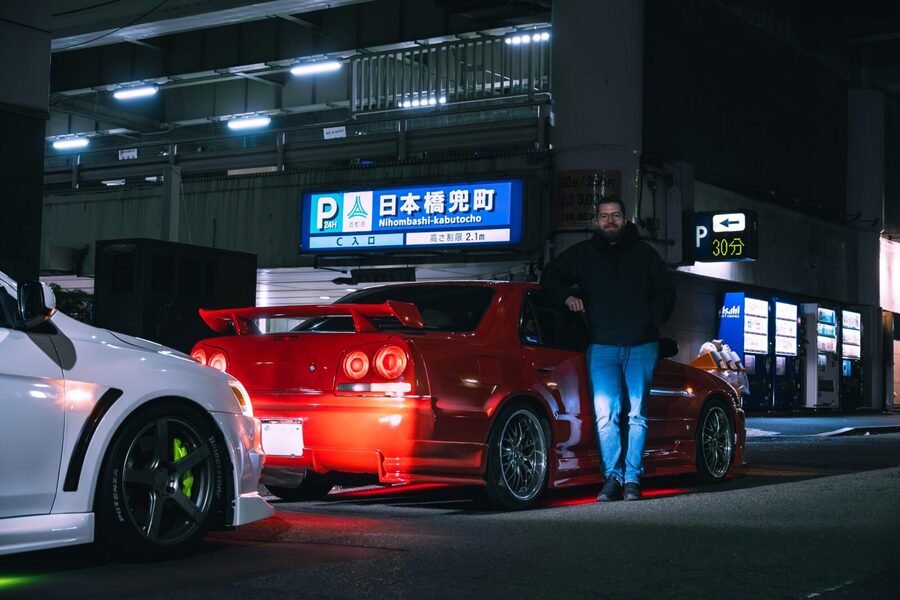 DISCOUNT IN DISCRIPTION: R34 SKYLINE CARMEET AT DAIKOKU - Who Will Enjoy This Most