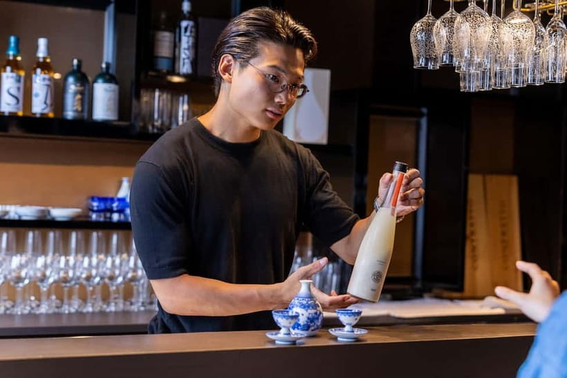 Ginza, Tokyo: Sake Experience with traditional vessels - The Tokyo Bay View and Ginza Mood