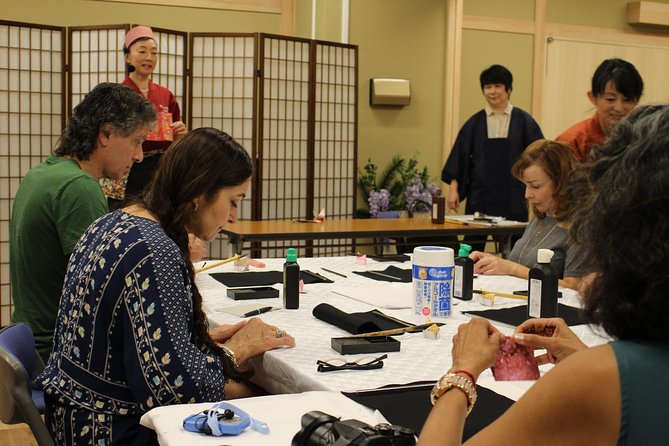 Japanese Calligraphy Experience - The final 45 minutes: creating your souvenir board