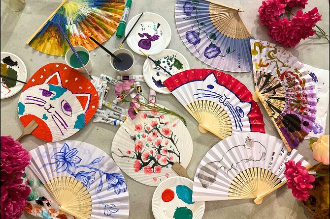 Japanese Fan Painting Workshop ~ in a Tokyo Flower Shop - Entering the flower-filled workshop