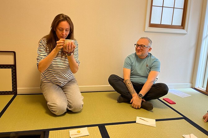 Japanese Sweets Making & Tea Ceremony in Yokohama, suburban Tokyo - Two cups of matcha, including one you whisk yourself