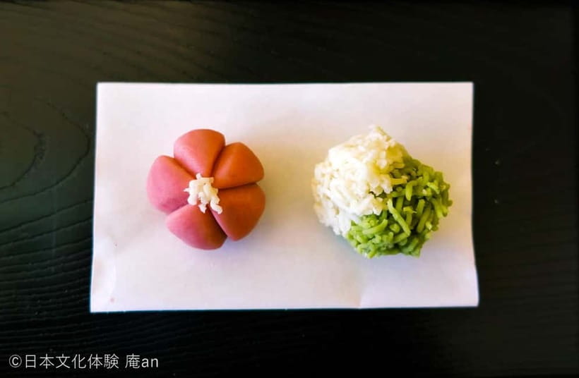 Japanese Traditional Sweets making - The Kinton Nerikiri Adds Texture