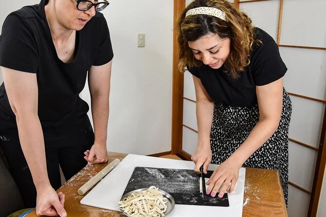 Learn to Make Home Style Tempura Udon and Gyoza - What Emi adds to the class