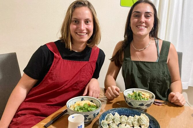 Learn to Make Home Style Tempura Udon and Gyoza - Kneading udon by hand