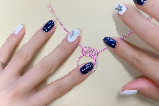 Mizuhiki Accessories Crafting in Asakusa Tokyo - Starting With the Awaji Knot