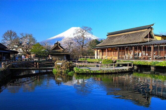 Mt. Fuji Tours with Kawaguchi Lake Ropeway View English Speaking - Walking among the eight springs at Oshino Hakkai