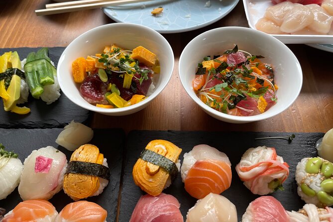 [NEW]JPN CULTURE - Buy@Toyosu Market SUSHI Making +TEA +Maid Cafe - Eating the sushi you made
