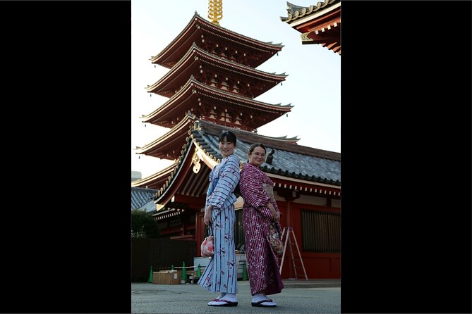 Private Kimono Photo Shooting tour at Asakusa by Local Japanese - The Five-Story Pagoda in Ten Focused Minutes