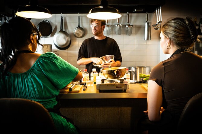 Professional Ramen & Gyoza with Ramen Chef in a restaurant! - A real restaurant kitchen in Meguro