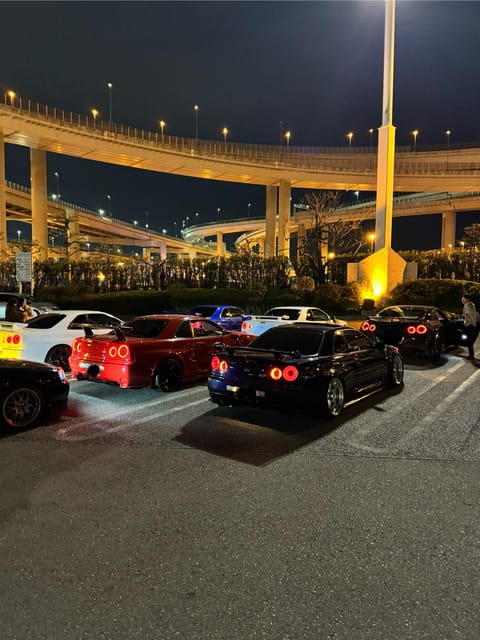 【R34】Tokyo：Private Daikoku tour in Modified R34 - The drive to Daikoku, bridges, tunnels, and city lights