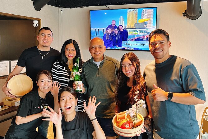 Ramen and Sushi Cooking Class with Sake Pairing Set in Tokyo - Tasting sake with the food