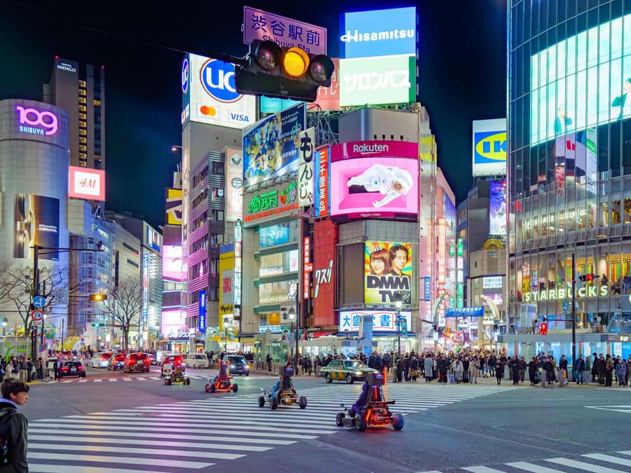 Shibuya#2 Go Karting Tour with Funny Costume - Driving into Shibuya from the Akiba Kart Shinjuku base