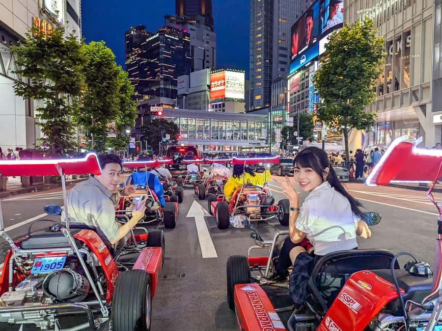 Shibuya#2 Go Karting Tour with Funny Costume - The route: Shibuya Scramble, Omotesando, and Harajuku