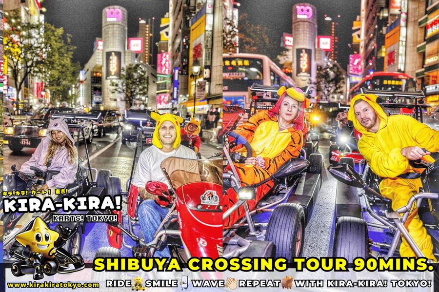 Shibuya Crossing x Tokyo Tower and more! Go-Kart Tour - Tokyo Tower: a strong first landmark