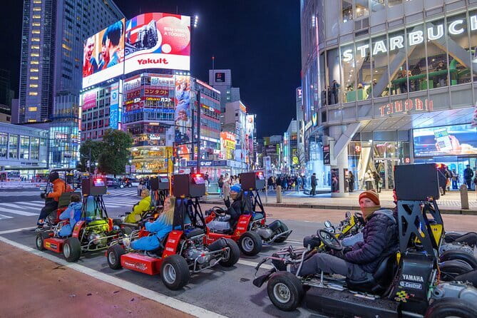 Shibuya Go Karting Tour with Funny Costume - Shibuya from a tiny open kart