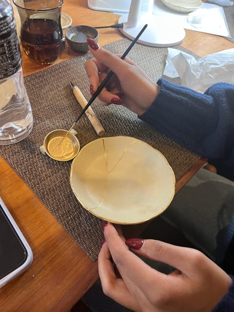 Shibuya Tokyo: Modern Kintsugi Workshop in Shibuya - Starting with matcha and seasonal sweets