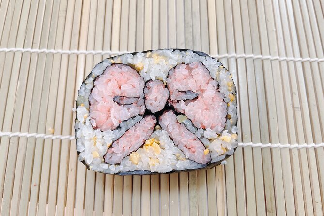 Special sushi rolls only available in Japan Making Experience - Packing your sushi and taking a break