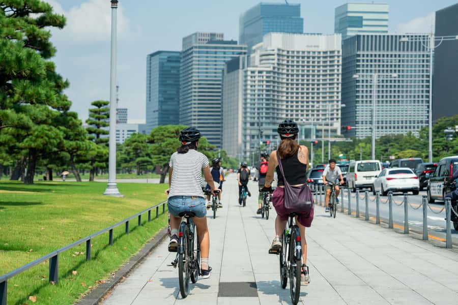 Tokyo: 3-hour Guided E-Bike Tour of the City's Hidden Gems - Tokyo Tower Route: temples beside modern government buildings