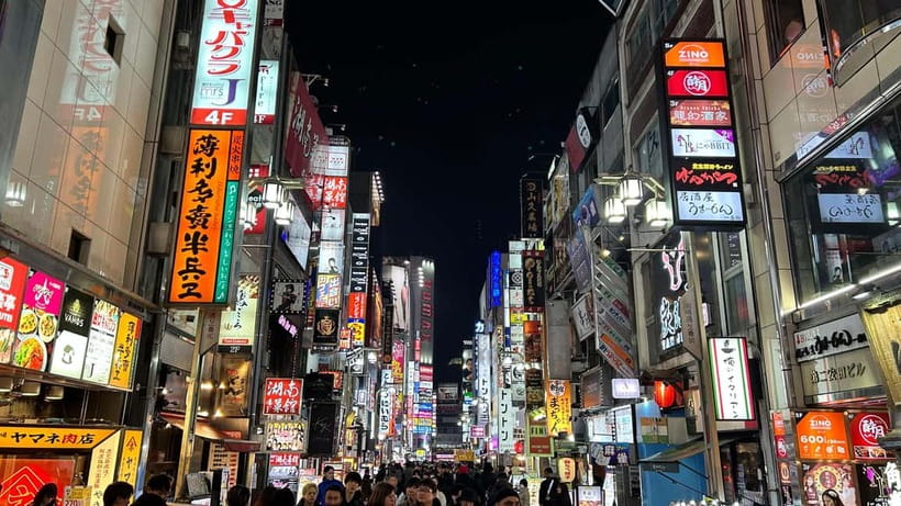 Tokyo: Akihabara, Shibuya, Karaoke & City Lights Night Tour - Walking Through Kabukicho in Shinjuku