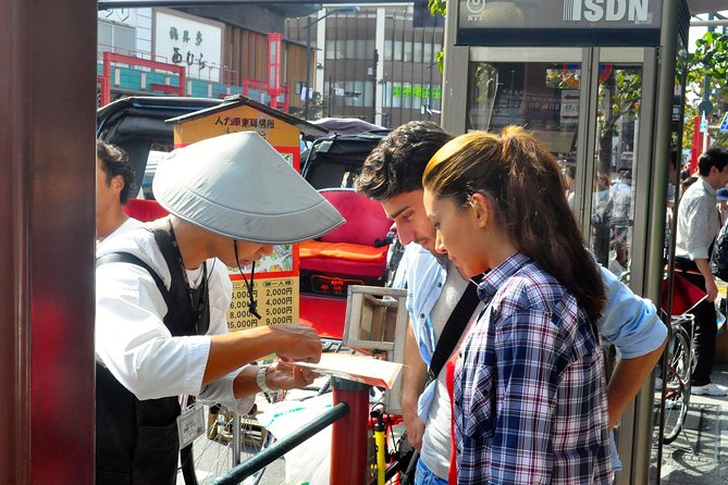 Tokyo Asakusa Rickshaw Tour - Edo streets, raccoon figures, and old Tokyo entertainment