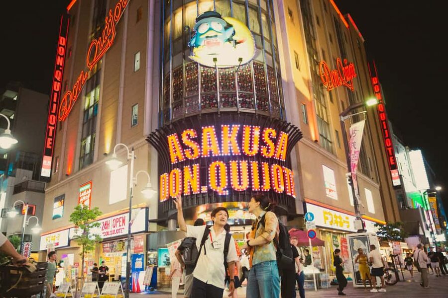 Tokyo: Asakusa Sensoji Night Walk with a Local Brandy - Nakamise Street and the approach to the temple