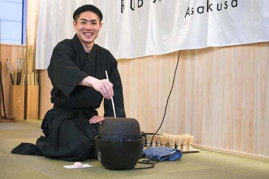 Tokyo, Asakusa: Tea Ceremony and Sweets Making Class - Making nerikiri wagashi by hand