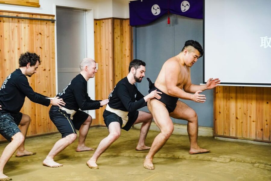 Tokyo: Authentic Sumo Wrestling Experience with Lunch - Inside the former sumo stable